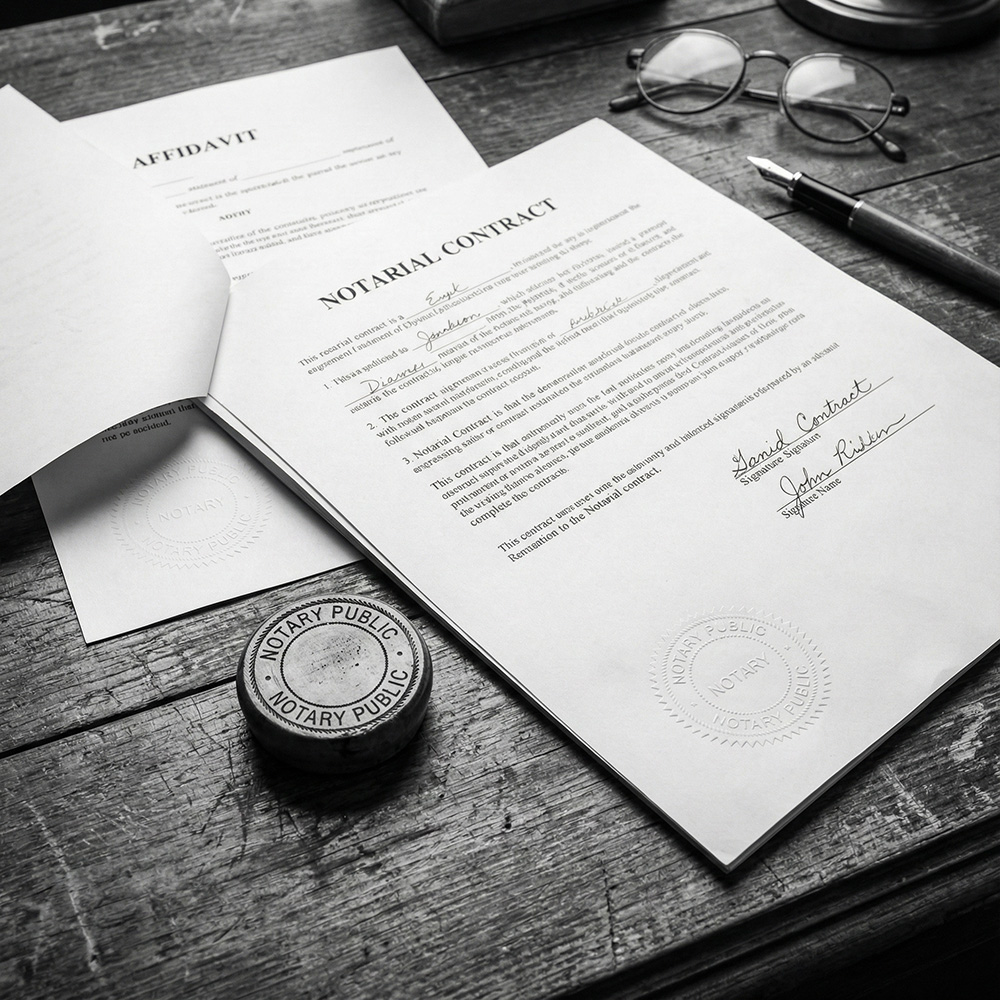 Notarial Contracts & Affidavits